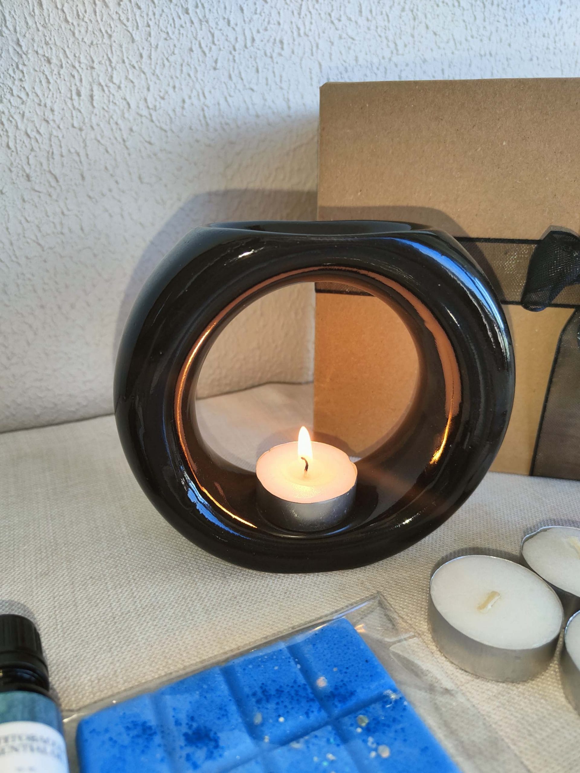 IMG20220530184030 Buhurdanlık Seti Hediyelik Buhurdanlık Buhurdanlık Yağı ve Tableti T-Light Kibrit Set - Görüntü 4