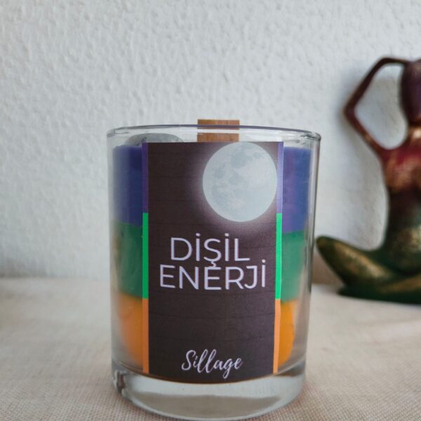 dişil enerji ay taşı meditasyon mumu